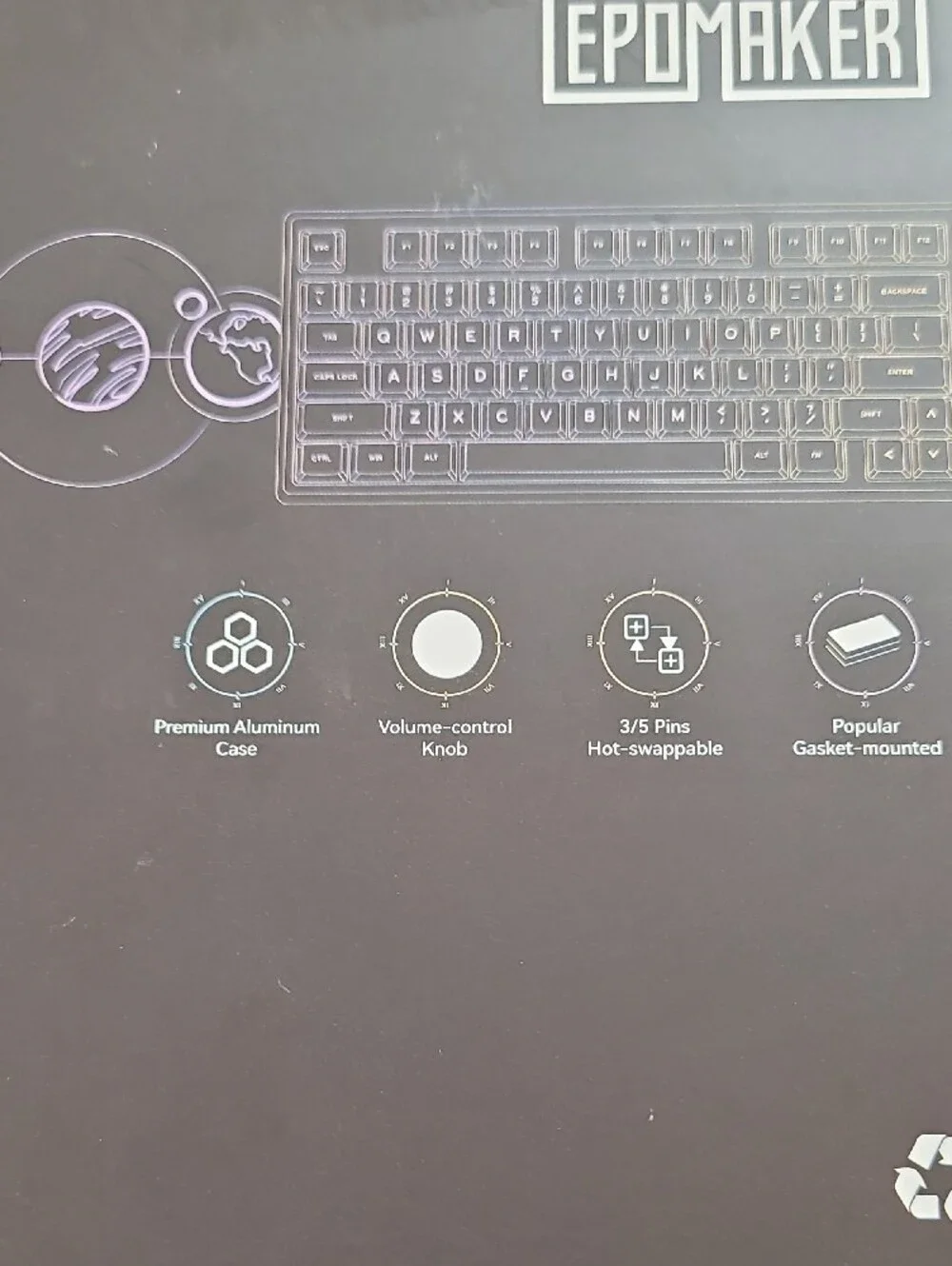 EpoMaker Galaxy 100 Mechanical Keyboard With Rgb Backlit